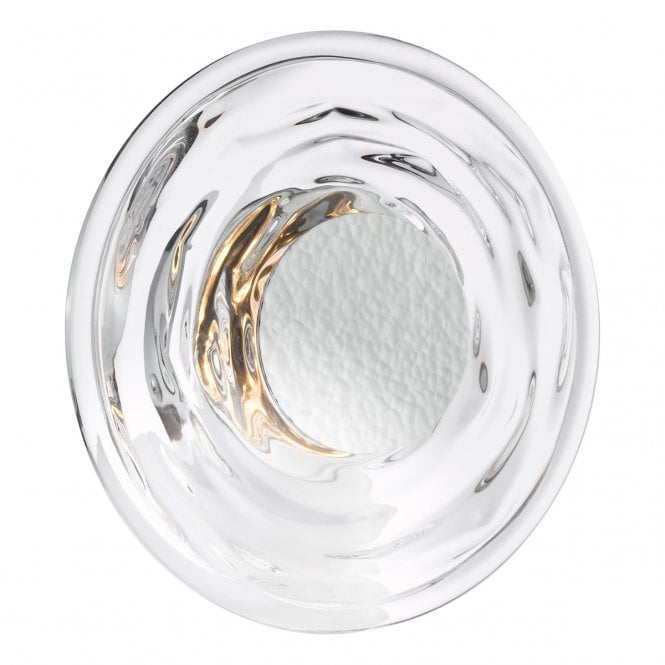 Dewey Textured Glass and Polished Chrome LED Wall Light