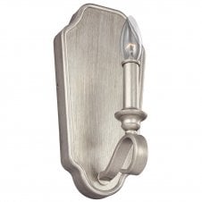 single silver traditional wall light