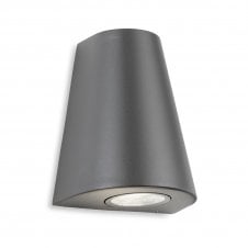 outdoor LED wall light with graphite finish