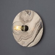DISH Marbled Ceramic Disc Wall Light