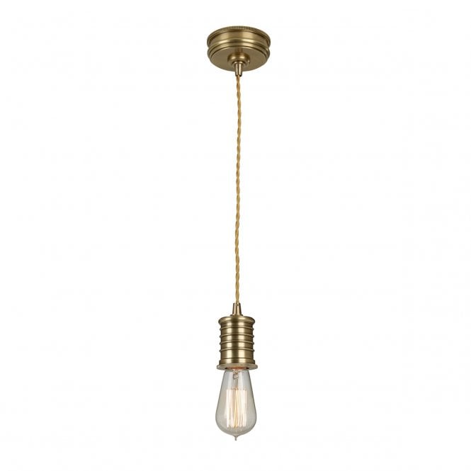 DOUILLE period style antique brass ceiling pendant suspension