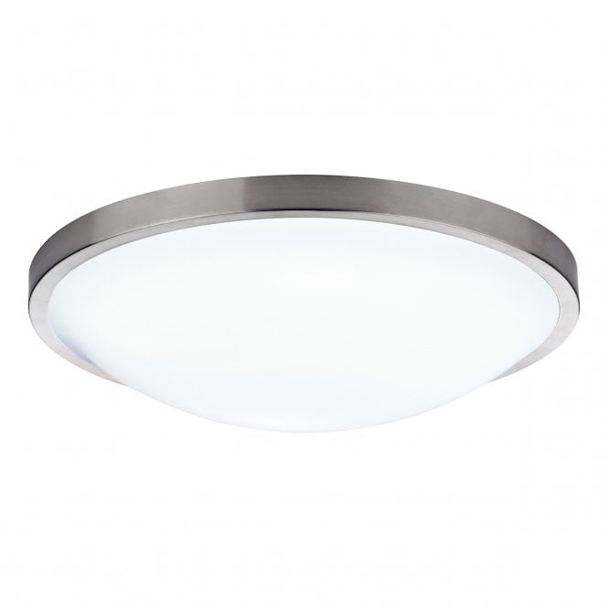 DOVER Round Acrylic Flush IP44 Satin Chrome