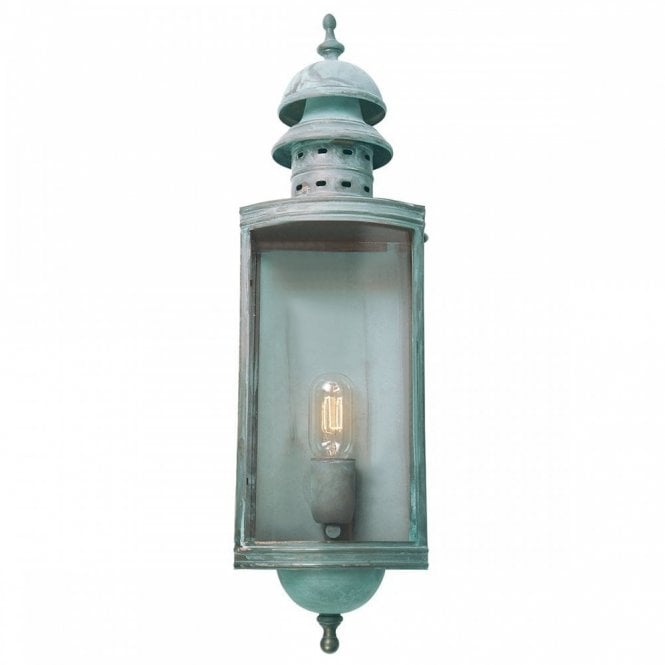 DOWNING STREET traditional verdigris garden wall lantern