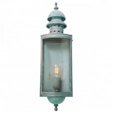 Traditional Verdigris Garden Wall Lantern