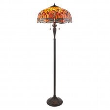 red Tiffany floor lamp