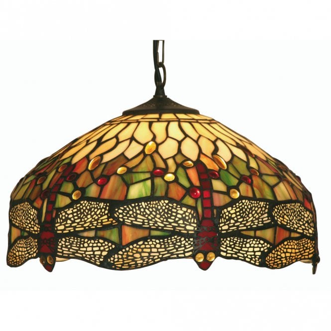 DRAGONFLY Tiffany Ceiling Pendant