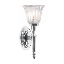 DRYDEN traditional chrome bathroom wall light