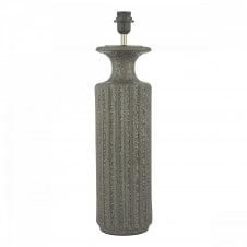 DUGAN Ceramic Table Lamp in Black Volcanic Glaze (Base Only)