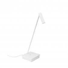 E-LAMP LED Table lamp in White with USB Port