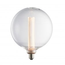 E27 Globe Clear Bulb with Etched Acrylic Cylinder Inner Light