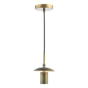 E27 Suspension in Bronze with Black Cable