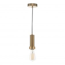 E27 Suspension in Satin Bronze with Black Cable