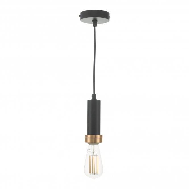 E27 Suspension Matt Black And Bronze