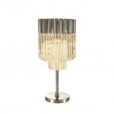 ECHELONS 3 Light Table Lamp in Polished Nickel with Crystal
