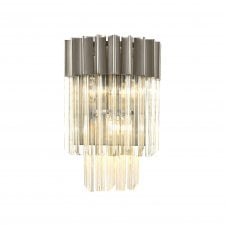 ECHELONS 3 Light Wall Lamp in Polished Nickel with Crystal