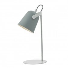 retro pale grey and white desk lamp