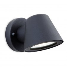 ELAN modern LED outdoor wall light in black finish