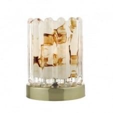 antique brass and marble glass touch lamp