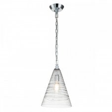 ELMORE 1 Light Pendant in Polished Chrome with Clear Candy Glass