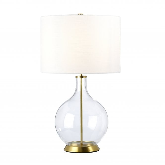  ELSTEAD Glass ORB Table Lamp (Complete with White Shade)