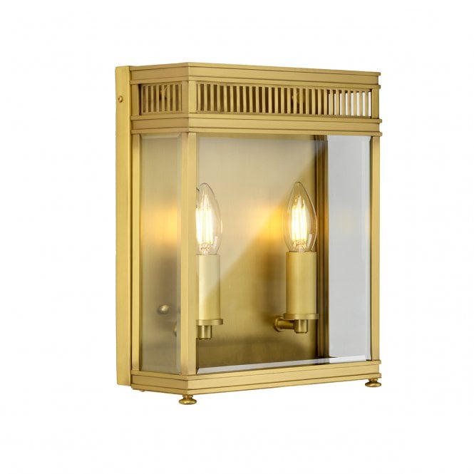  ELSTEAD HOLBORN 2 Light Exterior Lantern in Brass