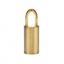 ELSTEAD PAIGNTON Bollard in Brass with Frosted Glass
