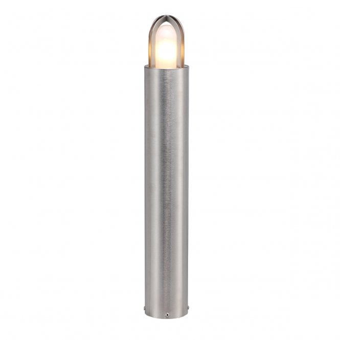  PAIGNTON 70cm Bollard 316 Stainless Steel, Frosted Glass