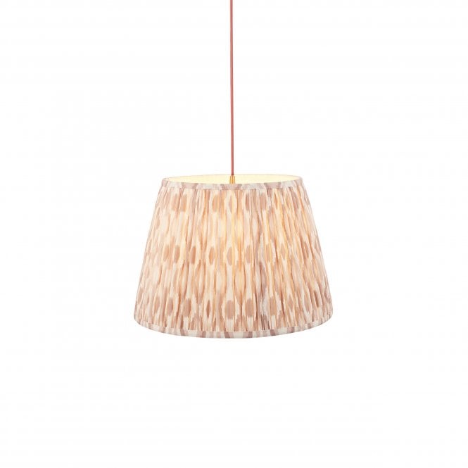 Eltham Brass & Red Suspension with Neutral Ikat Shade