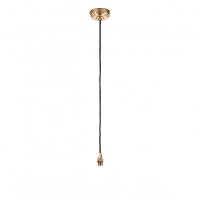 Eltham Brass Suspension with Black Cable