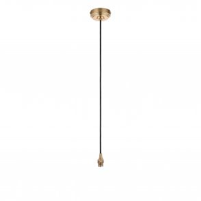 Eltham Brass Suspension with Black Cable