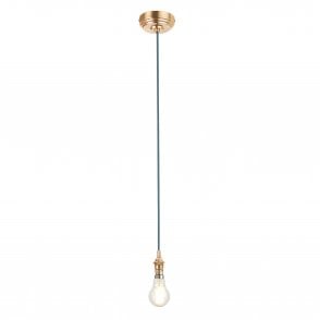 Eltham Brass Suspension with Blue Cable
