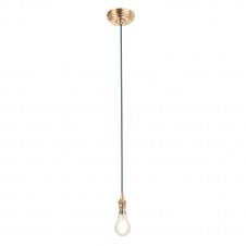 brass suspension with blue cable