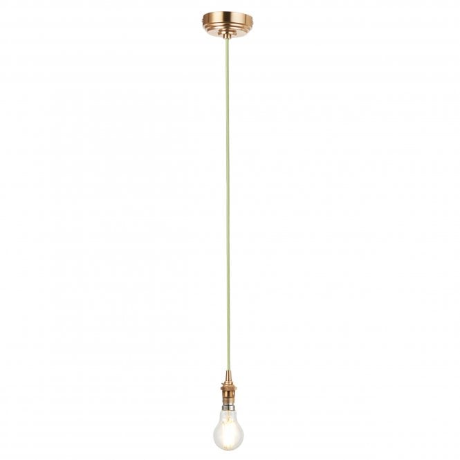 Eltham Brass Suspension with Green Cable