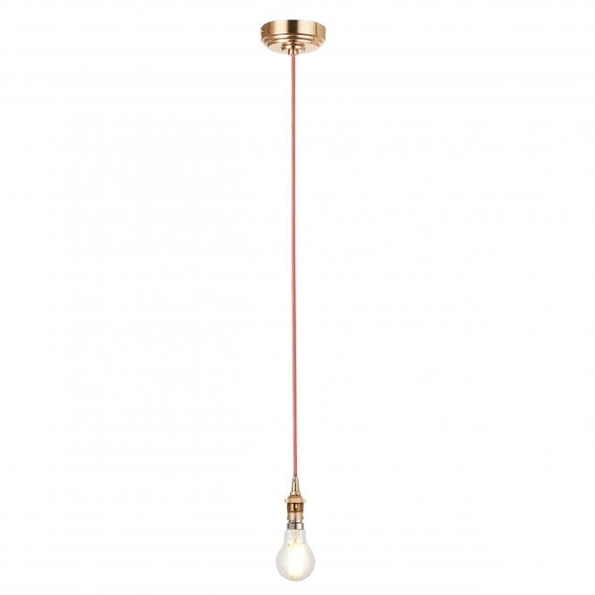 Eltham Brass Suspension with Red Cable