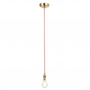 Eltham Brass Suspension with Red Cable