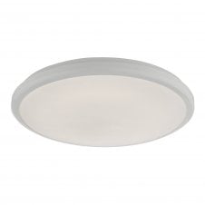 EMMETT Bathroom Flush Ceiling Light White Acrylic Medium IP44 LED