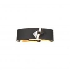 ENGAGE LED Modern Wall Light  Anthracite with Contrasting Polished Chrome with 3 year warranty