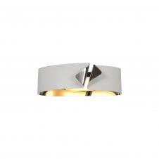 ENGAGE Modern LED Wall Light  White and contrasting Polished Chrome with 3 year warranty