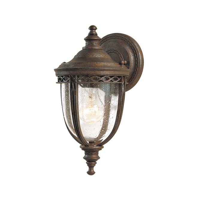ENGLISH BRIDLE traditional bronze exterior wall light - small