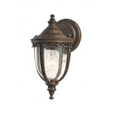 ENGLISH BRIDLE traditional bronze exterior wall light - small