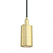 polished brass LED bathroom ceiling pendant