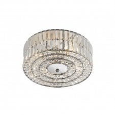 ERROL circular crystal light for low ceilings