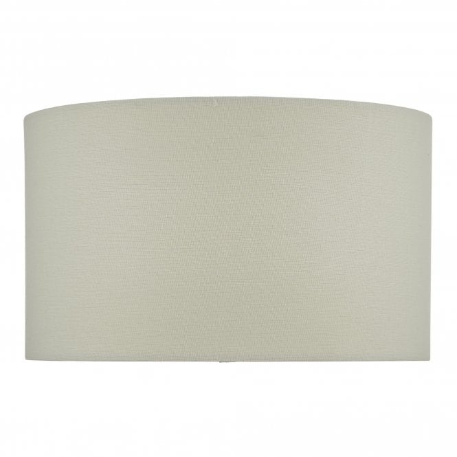 Esarosa White Linen Drum Shade - 37cm