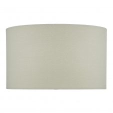 WHITE Linen Drum Lamp Shade