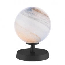 Touch Table Lamp Black with Large Planet Glass Globe Shades