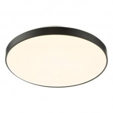 Essien IP44 Bathroom Flush LED Ceiling Light in Black
