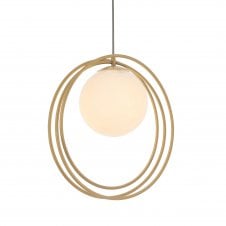 ETERNAL Loop Ceiling Pendant in Brushed Gold