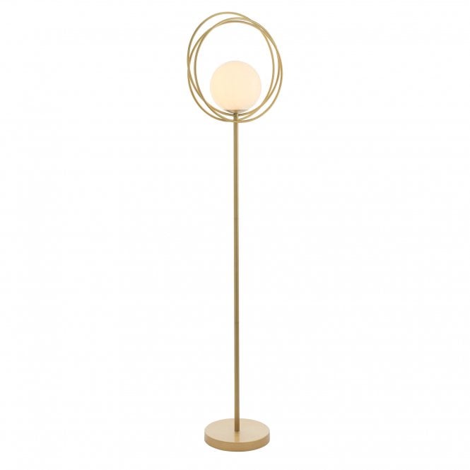 ETERNAL Loop Floor Lamp in Brushed Gold