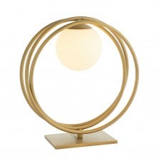 ETERNAL Loop Table Lamp in Brushed Gold
