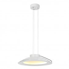 EUROPA modern large LED ceiling pendant in white
